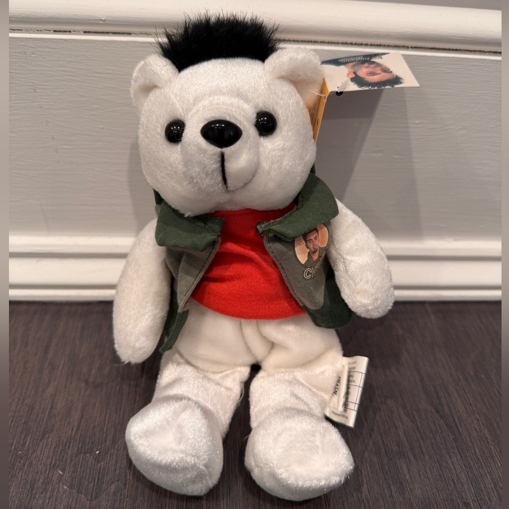 NWT VINTAGE NSYNC Chris Kirkpatrick Collectors Stuffed Bear NSYNC FAN CLASSIC